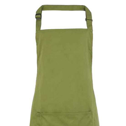 Oasis Green - Back - Premier Unisex Adult Colours Pocket Full Apron