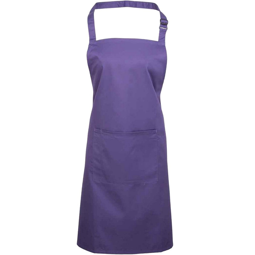 Natural - Back - Premier Unisex Adult Colours Pocket Full Apron
