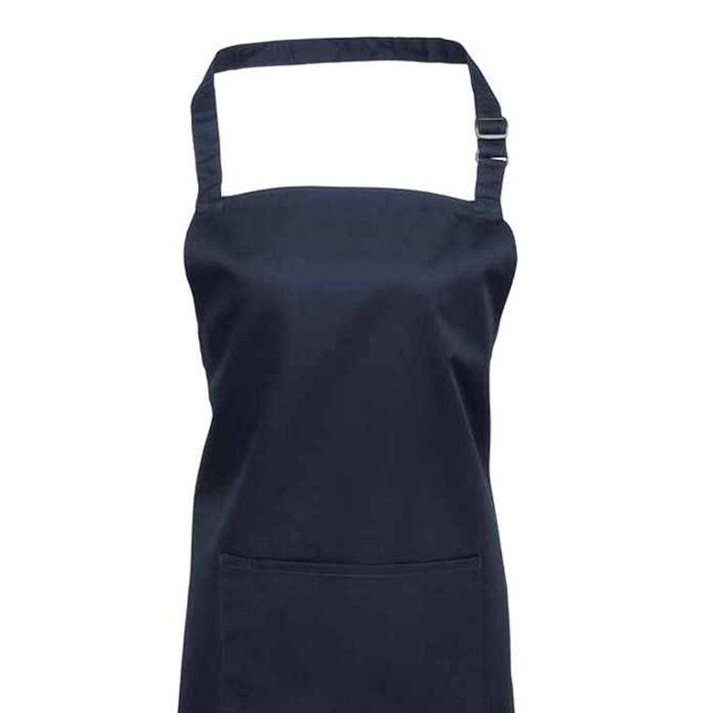 Navy - Back - Premier Unisex Adult Colours Pocket Full Apron