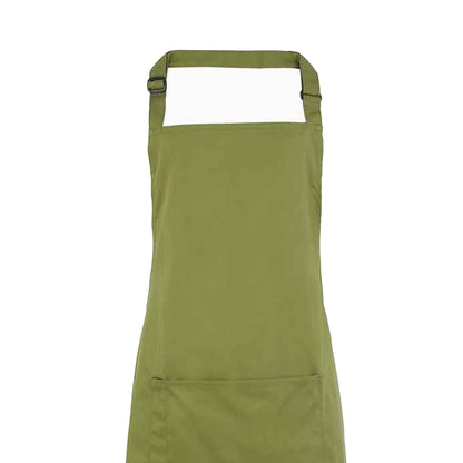 Oasis Green - Back - Premier Unisex Adult Colours Pocket Full Apron