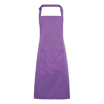 Rich Violet - Front - Premier Unisex Adult Colours Pocket Full Apron