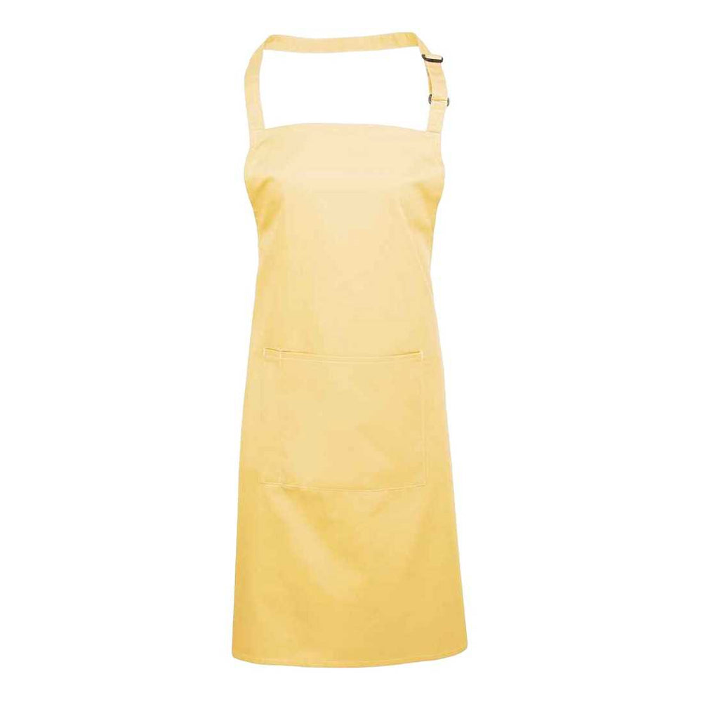 Lemon - Front - Premier Unisex Adult Colours Pocket Full Apron