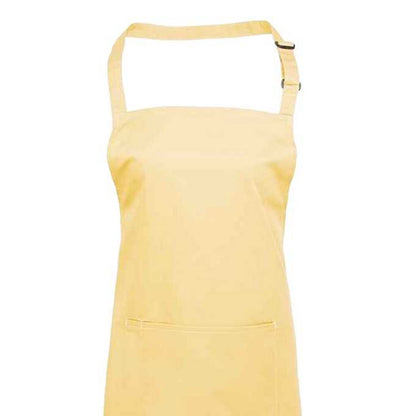 Lemon - Back - Premier Unisex Adult Colours Pocket Full Apron