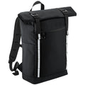 Black - Side - Quadra Urban Commute Roll Top Backpack