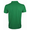 Kelly Green - Back - SOLs Mens Prime Pique Plain Short Sleeve Polo Shirt