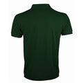 Bottle Green - Back - SOLs Mens Prime Pique Plain Short Sleeve Polo Shirt