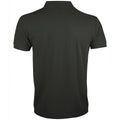 Dark Grey - Side - SOLs Mens Prime Pique Plain Short Sleeve Polo Shirt