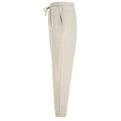 Light Stone - Back - SF Unisex Adult Sustainable Cuffed Jogging Bottoms