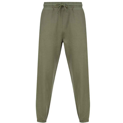 Khaki - Front - SF Unisex Adult Sustainable Cuffed Jogging Bottoms