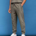 Khaki - Back - SF Unisex Adult Sustainable Cuffed Jogging Bottoms