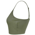 Khaki - Side - SF Womens-Ladies Sustainable Cropped Camisole