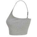 Heather Grey - Back - SF Womens-Ladies Sustainable Cropped Camisole