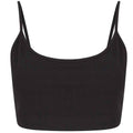 Black - Front - SF Womens-Ladies Sustainable Cropped Camisole