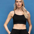 Black - Side - SF Womens-Ladies Sustainable Cropped Camisole