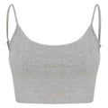 Heather Grey - Front - SF Womens-Ladies Sustainable Cropped Camisole