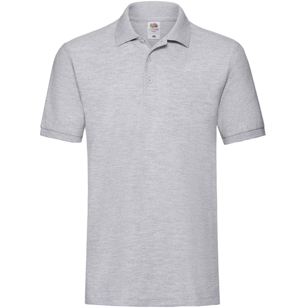 Athletic Heather - Front - Fruit of the Loom Mens Premium Pique Polo Shirt