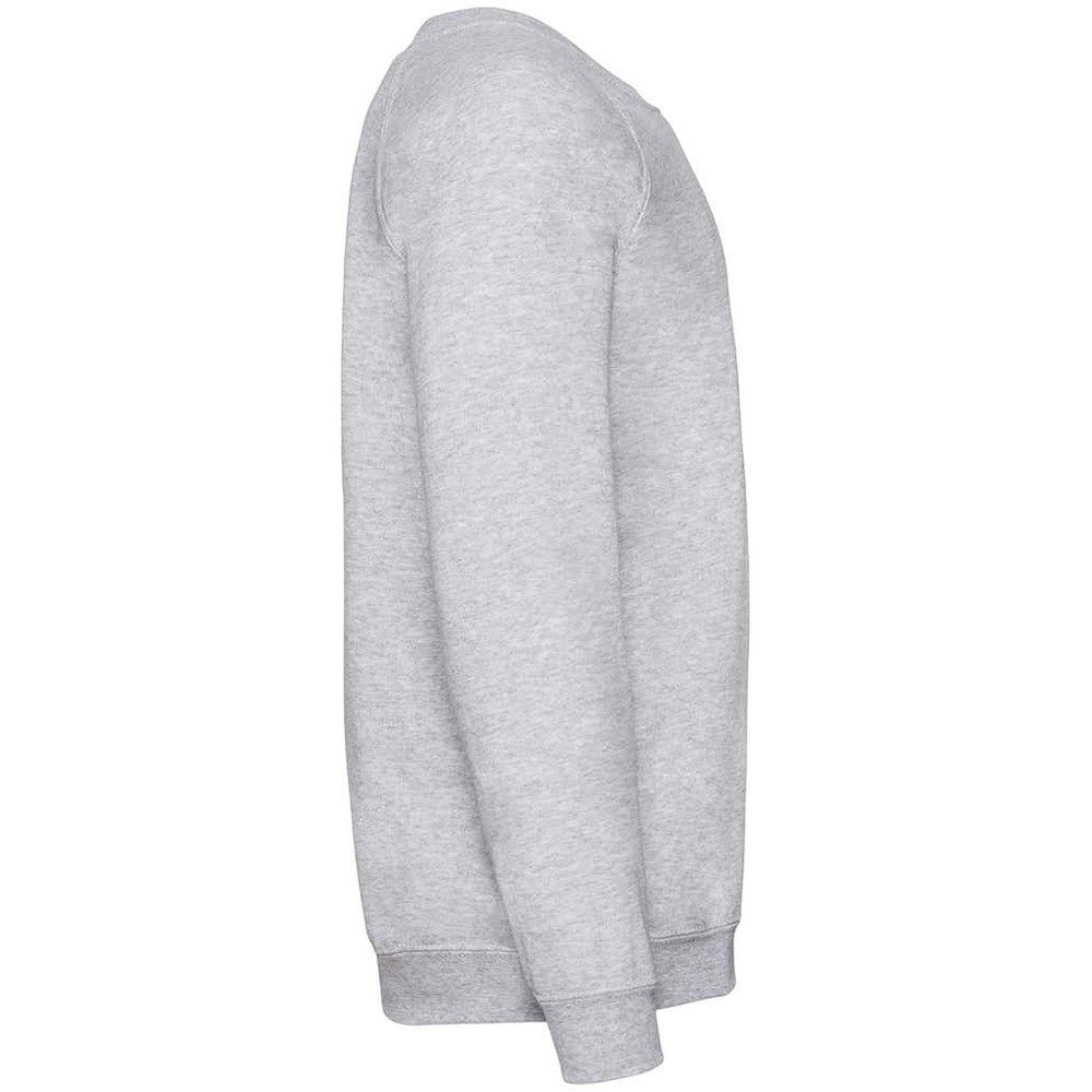 Heather Grey - Side - Fruit of the Loom Childrens-Kids Classic Raglan Sweatshirt