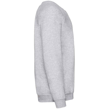 Heather Grey - Side - Fruit of the Loom Childrens-Kids Classic Raglan Sweatshirt