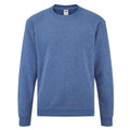 Heather Royal - Front - Fruit of the Loom Childrens-Kids Classic Raglan Sweatshirt
