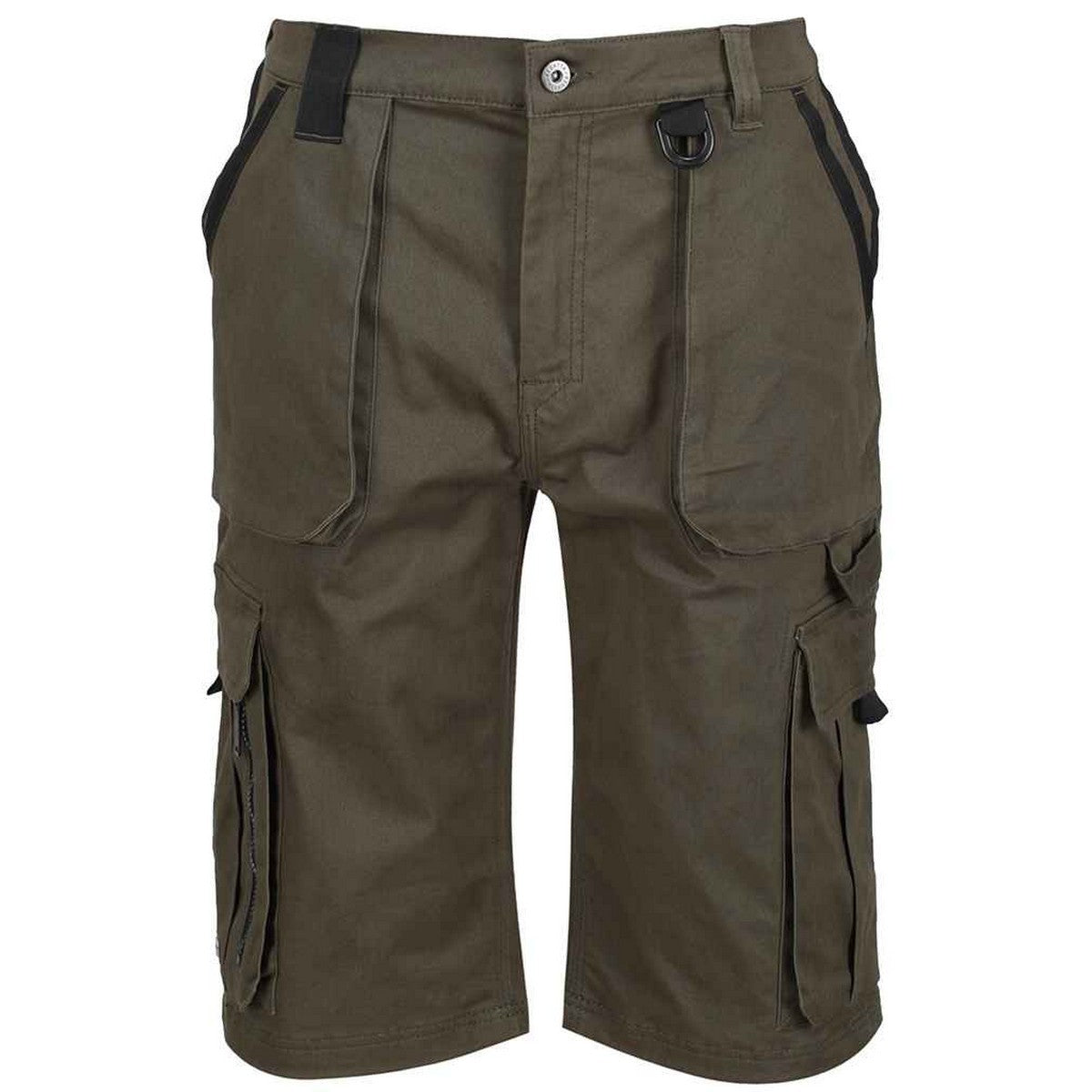 Khaki - Front - Regatta Mens Pro Utility Cargo Shorts