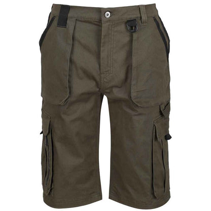 Khaki - Front - Regatta Mens Pro Utility Cargo Shorts