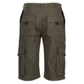 Khaki - Back - Regatta Mens Pro Utility Cargo Shorts