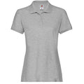 Athletic Heather - Front - Fruit of the Loom Womens-Ladies Premium Cotton Pique Lady Fit Polo Shirt