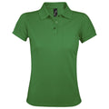 Kelly Green - Front - SOLs Womens-Ladies Prime Pique Polo Shirt