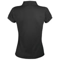 Dark Grey - Back - SOLs Womens-Ladies Prime Pique Polo Shirt