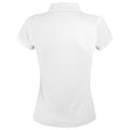 White - Back - SOLs Womens-Ladies Prime Pique Polo Shirt