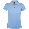 Sky Blue - Front - SOLs Womens-Ladies Prime Pique Polo Shirt