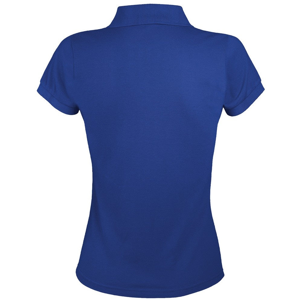 Royal Blue - Back - SOLs Womens-Ladies Prime Pique Polo Shirt