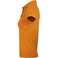 Orange - Side - SOLs Womens-Ladies Prime Pique Polo Shirt