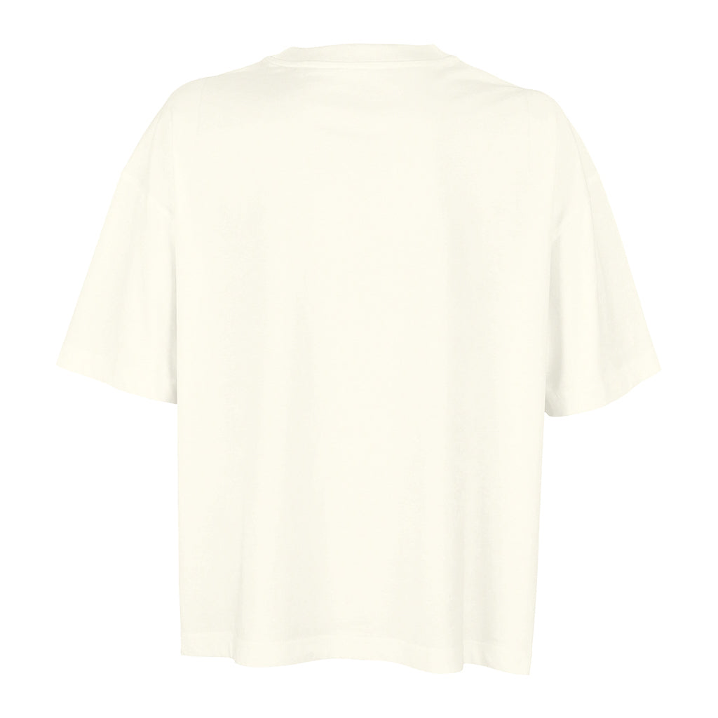 Off White - Back - SOLS Womens-Ladies Boxy Organic Oversized T-Shirt
