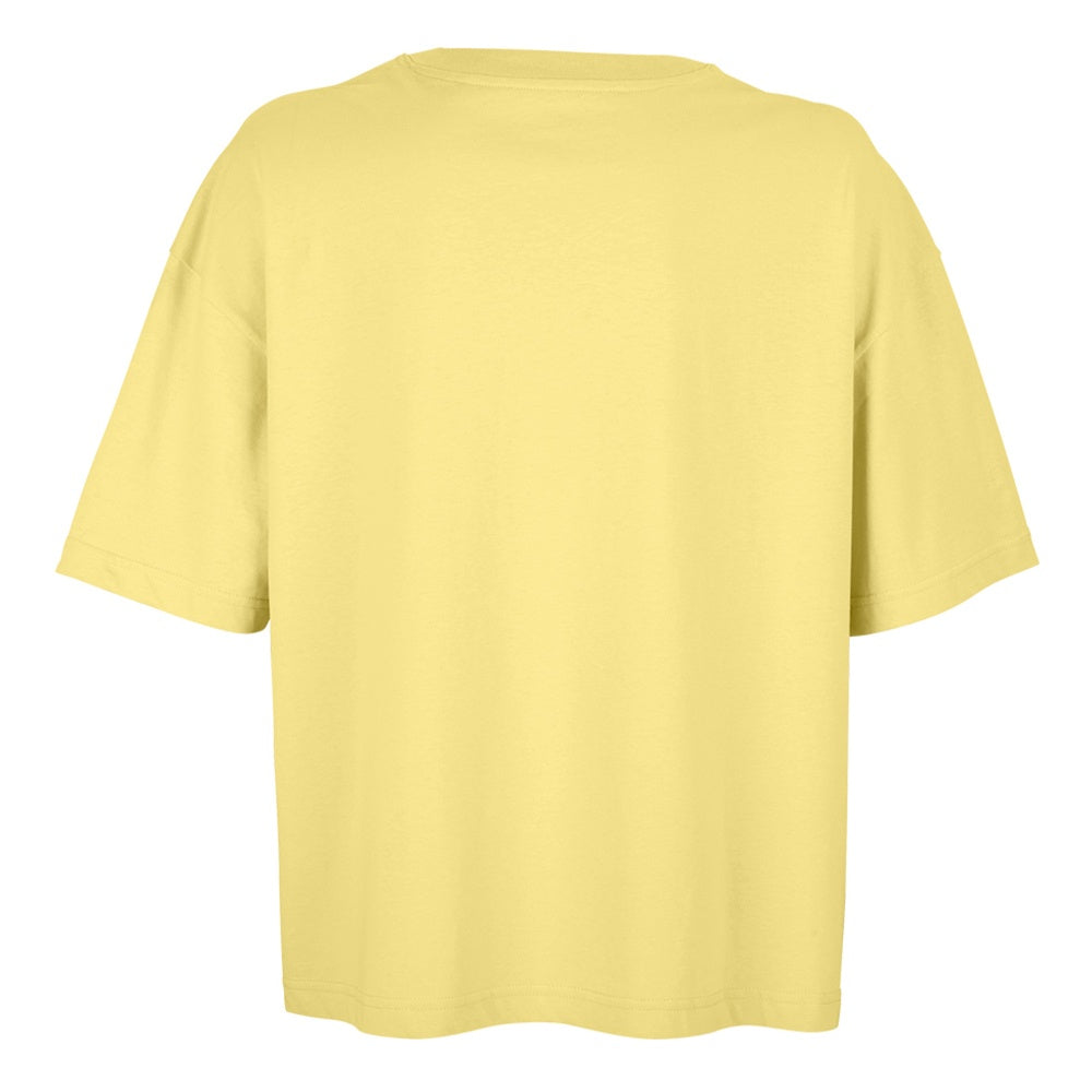 Light Yellow - Back - SOLS Womens-Ladies Boxy Organic Oversized T-Shirt