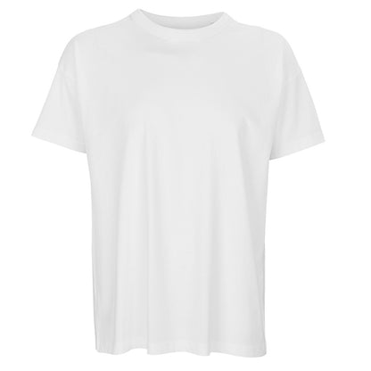White - Front - SOLS Womens-Ladies Boxy Organic Oversized T-Shirt