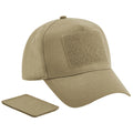 Desert Sand - Front - Beechfield 5 Panel Removable Patch Baseball Cap