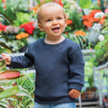 Navy - Side - Babybugz Baby Essential Sweatshirt