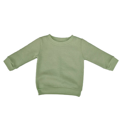 Soft Olive - Front - Babybugz Baby Essential Sweatshirt