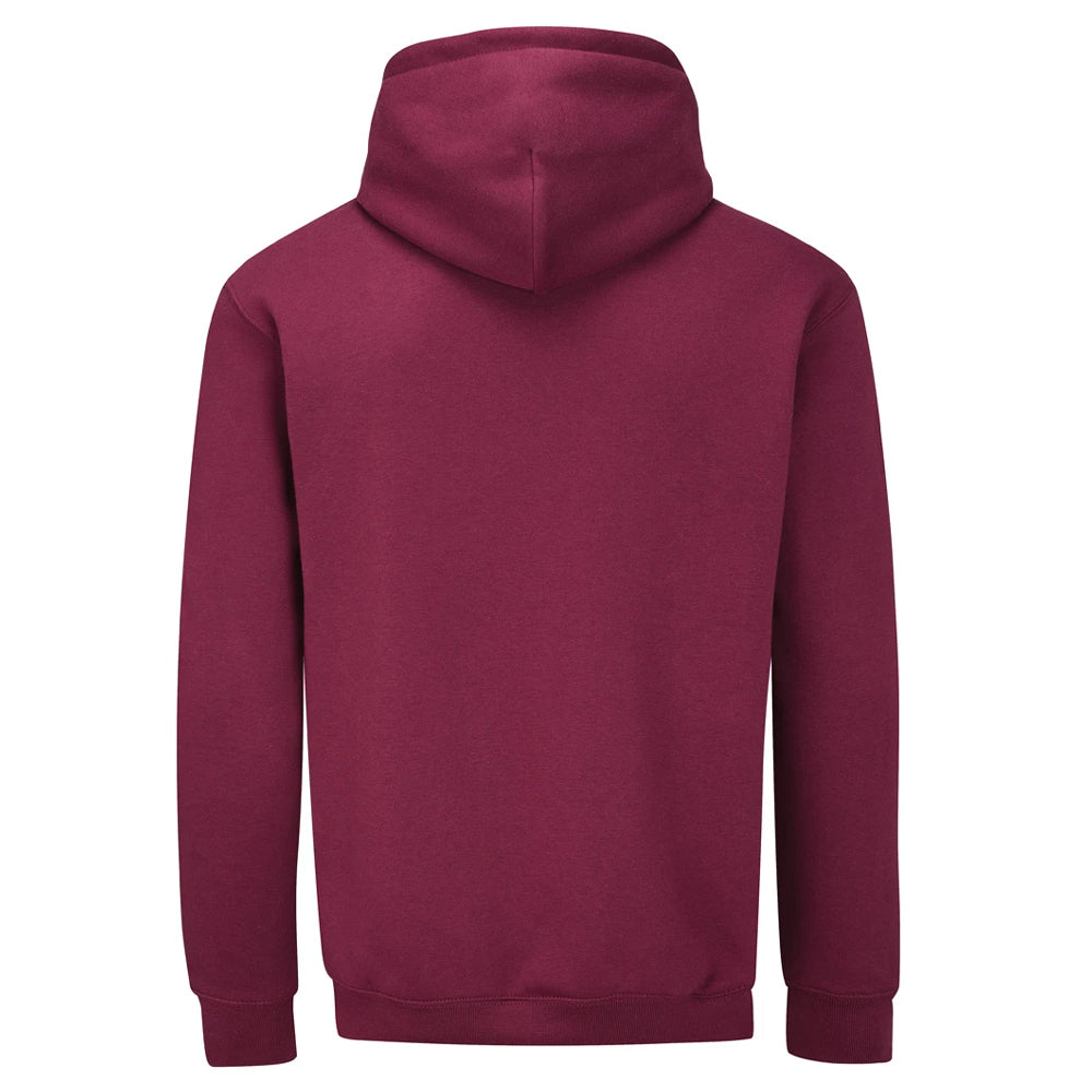 Burgundy - Back - Mantis Unisex Adult Essential Hoodie
