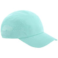 Aqua Blue - Front - Beechfield Unisex Adult Technical Running Baseball Cap