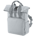 Light Grey - Front - Bagbase Unisex Adult Mini Recycled Twin Handle Backpack