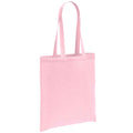 Light Pink - Front - Brand Lab Cotton Long Handle Shopper Bag