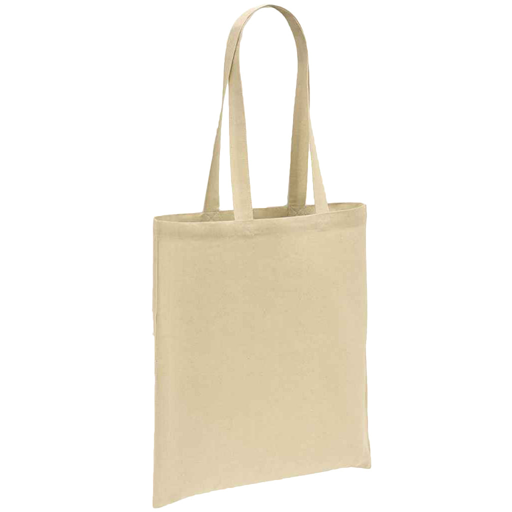 Natural - Front - Brand Lab Cotton Long Handle Shopper Bag