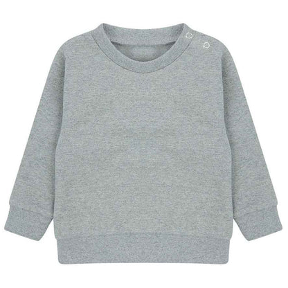 Heather Grey - Front - Larkwood Childrens-Kids Sustainable Sweatshirt