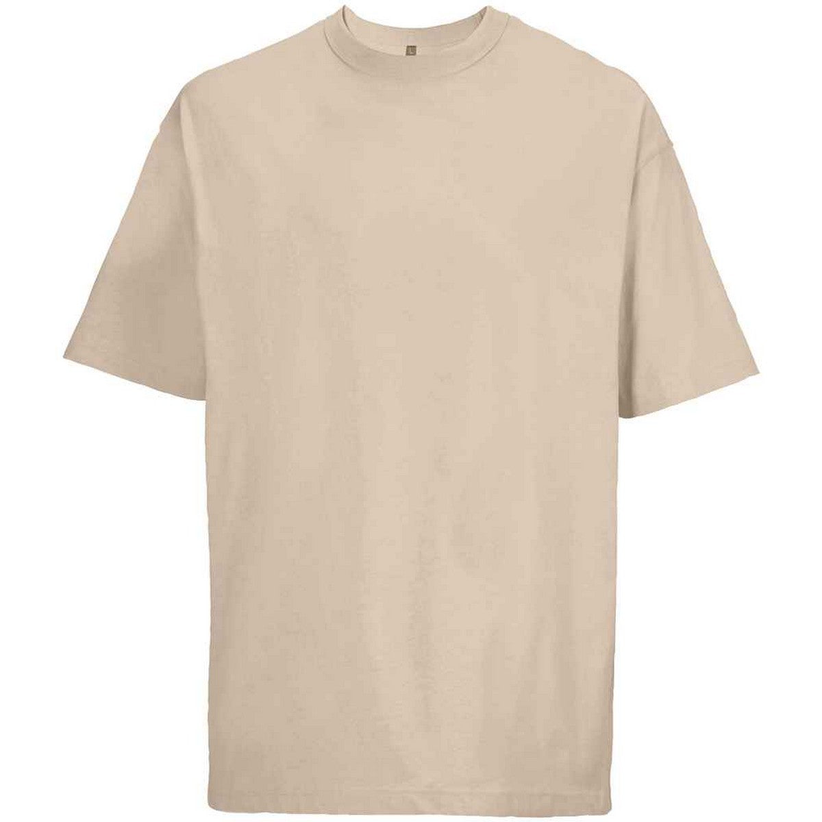 Linen - Front - SOLS Mens Boxy Organic Oversized T-Shirt