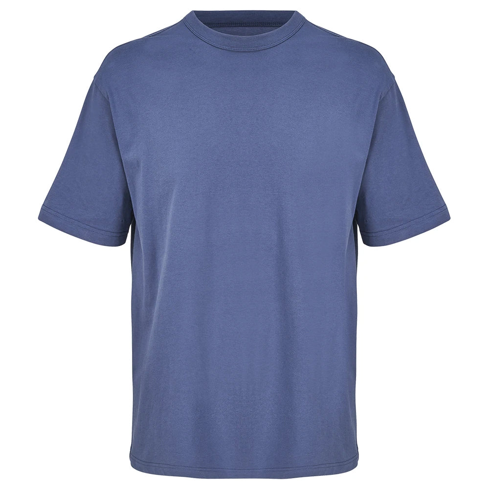 Denim - Front - SOLS Mens Boxy Organic Oversized T-Shirt