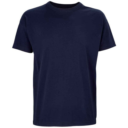 French Navy - Front - SOLS Mens Boxy Organic Oversized T-Shirt