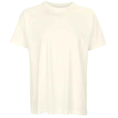 Off White - Front - SOLS Mens Boxy Organic Oversized T-Shirt