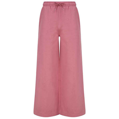 Dusky Pink - Front - SF Womens-Ladies Sustainable Wide Leg Jogging Bottoms